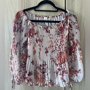 Pink floral blouse - Wilfred from Aritzia